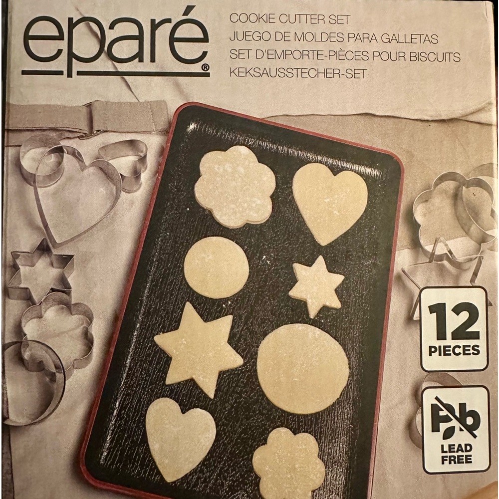 BNIB Eparé Cookie Cutter Set